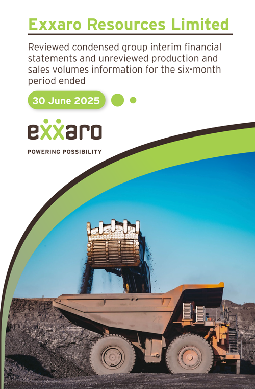 Reviewed condensed group interim financial statements and unreviewed production and sales volumes information for the six-month period ended 30 June 2025