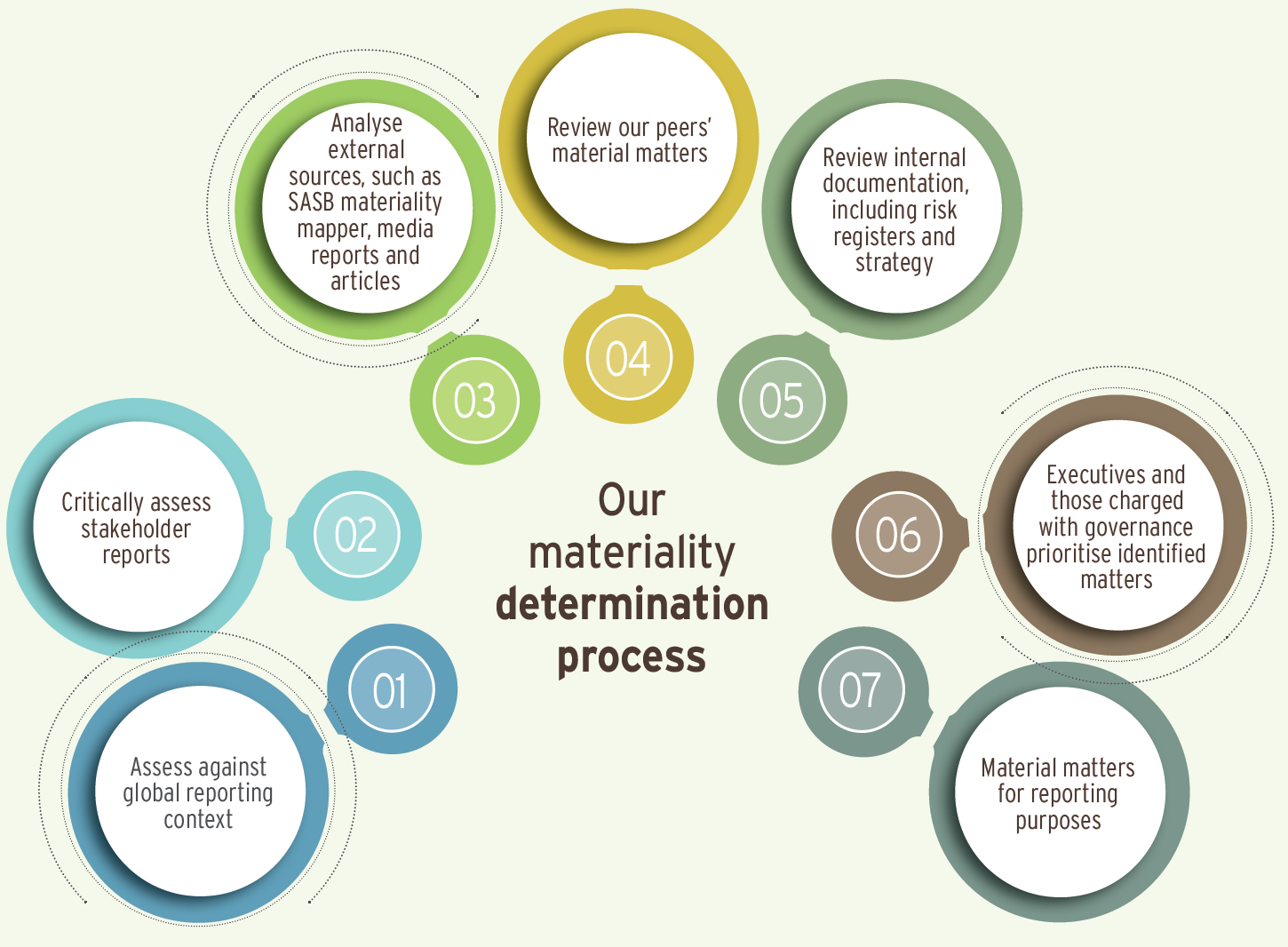 Our materiality determination process