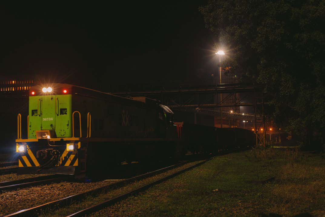 Coal rail transport at grootegeluk mine 