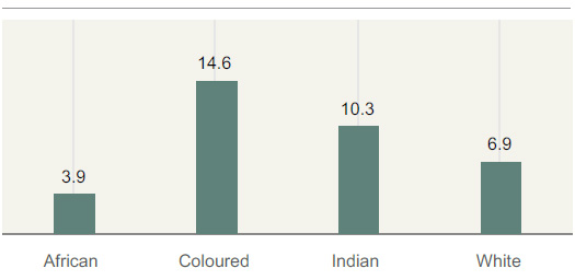 Turnover by ethnicity (%)